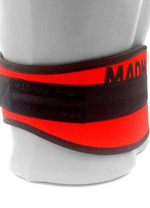 Пояс для важкої атлетики madmax mfb-421 simply the best неопреновий red xxl9 фото