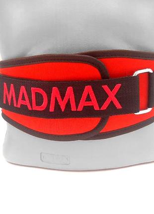 Пояс для важкої атлетики madmax mfb-421 simply the best неопреновий red xxl4 фото