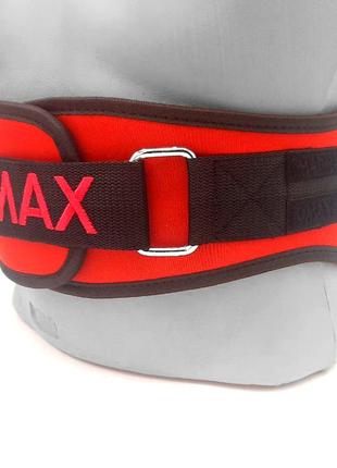 Пояс для важкої атлетики madmax mfb-421 simply the best неопреновий red xxl10 фото