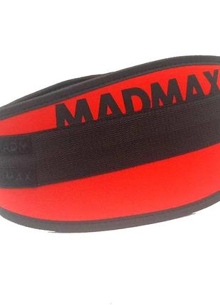 Пояс для важкої атлетики madmax mfb-421 simply the best неопреновий red xxl2 фото