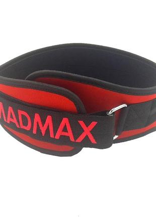 Пояс для тяжелой атлетики madmax mfb-421 simply the best неопреновый red xxl3 фото