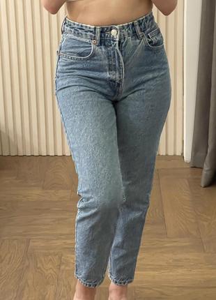 Zara mom джинси блакитні 368 фото