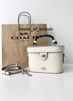 Жіноча брендова шкіряна сумка coach kay crossbody bag оригінал сумочка кроссбоді коач коуч шкіра на подарунок дружині подарунок дівчині