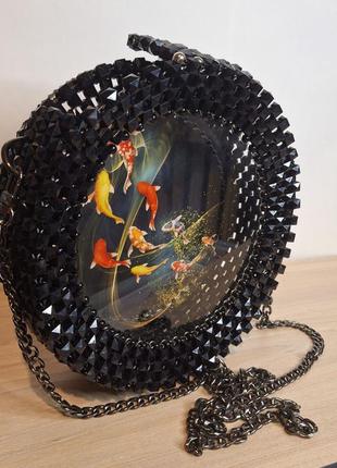 Сумка из бусин "рыбки" 3