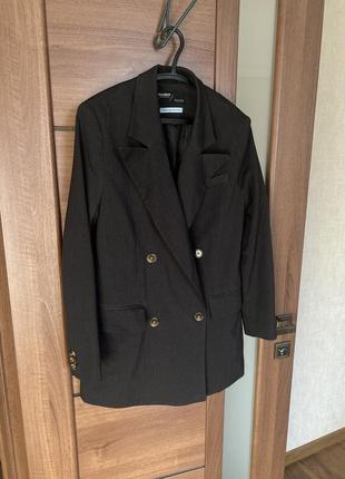 Стильный пиджак серый пиджак жакет кардиган pull&bear