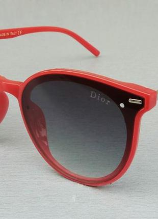 Очки в стиле christian dior женские солнцезащитные красные с градиентом