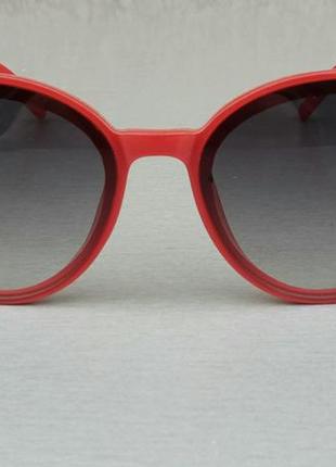 Окуляри в стилі christian dior жіночі сонцезахисні червоні з градієнтом2 фото