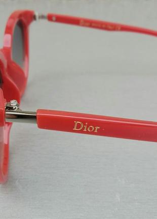 Очки в стиле christian dior женские солнцезащитные красные с градиентом