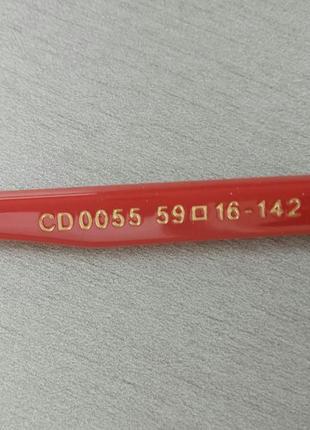 Очки в стиле christian dior женские солнцезащитные красные с градиентом