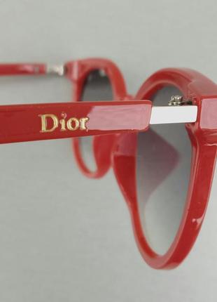 Очки в стиле christian dior женские солнцезащитные красные с градиентом