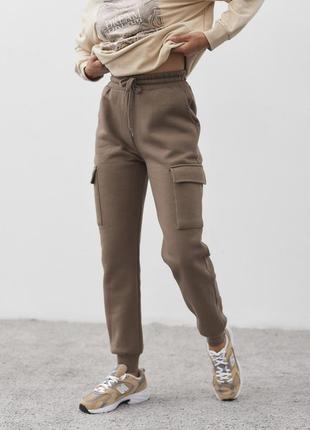 Прогулочные брюки джоггеры коричневые  ⁇  725652 фото