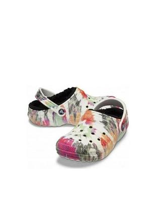 Crocs с мехом с5 (20-21) оригинал, тапочки с мехом, тапки