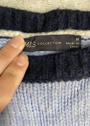 Кофта вязаный свитер от m&amp;s collection теплый4 фото