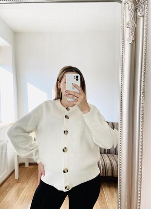 Молочний кардиган батал, великі розміри