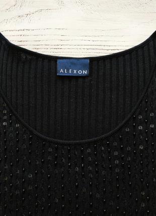 Топ футболка из 100% шелка черного цвета от alexon2 фото