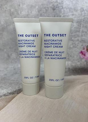 Восстанавливающий ночной крем the outset restorative niacinamide night cream