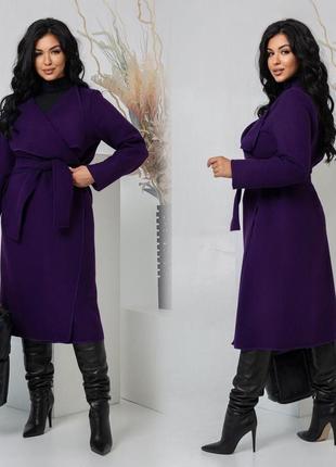 Жіноча пальто кашемір  тренч (46-48; 50-52; 54-56; 58-60 великі  розміри )5 фото