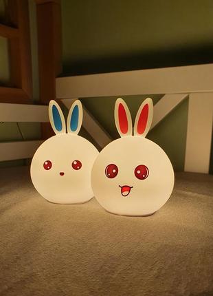 Силіконовий нічник зайчик