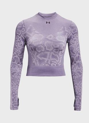 Компрессионный кроп топ укороченный лонгслив компрессионка under armour rush seamless ls. новый оригинал