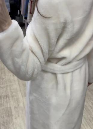 Роскошное пальто из меха овчины3 фото