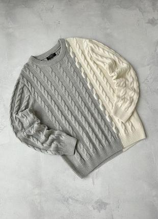 Вязаный свитер primark мужской l