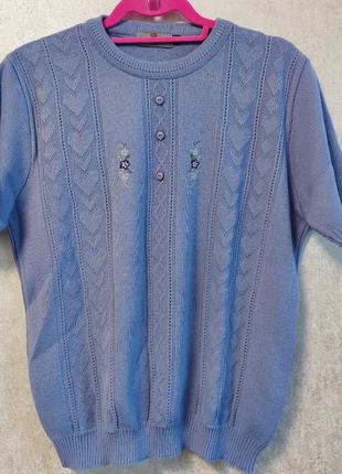 Винтаж! винтажная акриловая сиреневая с коротким рукавом кофточка merry gold london (40 ра...