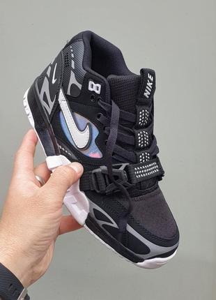 Мужские кожаные кроссовки nike trainer 1 sp black white