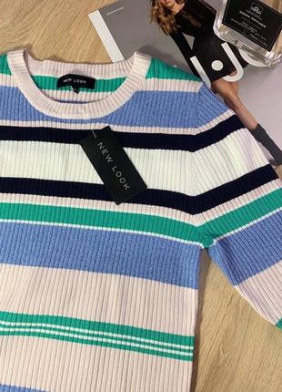 Женская кофта водолазка в полоску new look6 фото
