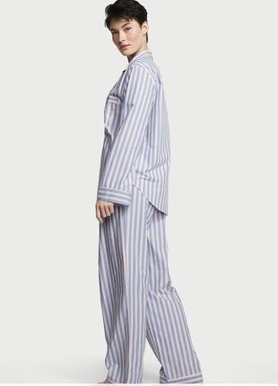 Хлопковая пижама victoria’s secret cotton long pajama set2 фото