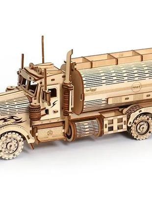 Декоративна дерев'яна іграшка-пазл 3d  "вантажівка" маленька