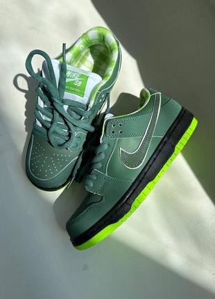 Nike sb dunk “green lobster” premium женские кроссовки 36-42 зеленые