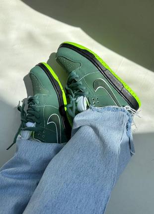 Nike sb dunk “green lobster” premium женские кроссовки 36-42 зеленые4 фото