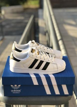 Кроссовки молодёжные женские adidas superstar