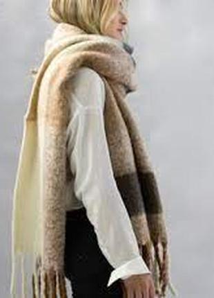 Модный брендовый теплый шарф от hallhuber1 фото