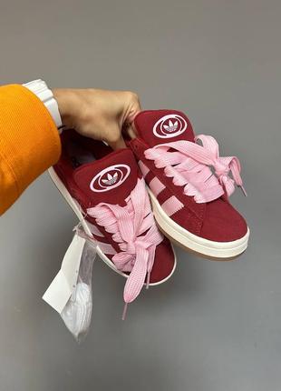 Adidas scarlet / pink premium женские кроссовки 36-41