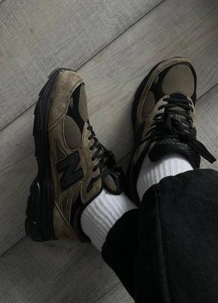 Мужские замшевые кроссовки new balance 990v3 jjjound brown4 фото