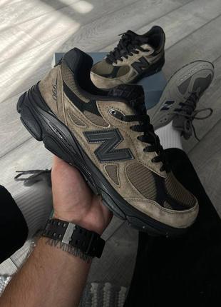 Чоловічі замшеві кросівки new balance 990v3 jjjjound brown