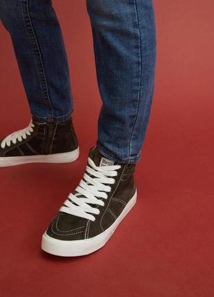 Високі замшеві кеди mango із замком — 29, 30, 31, 32