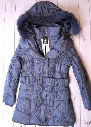 💥 новое детское пальто пуховик от mtv kids fashion, на 5-6 лет.4 фото