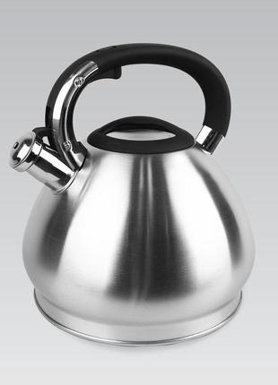 Чайник со свистком 4.3 л из нержавеющей стали maestro mr-1319 чайник для индукционной плиты чайник газовый8 фото