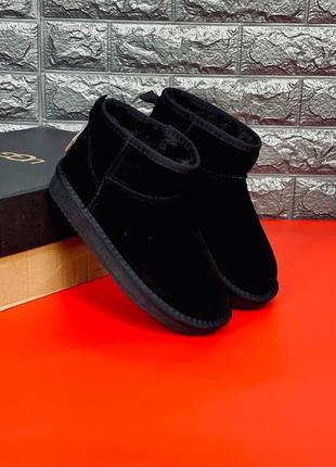 Ugg australia женские черные натуральная замша размеры 35-41