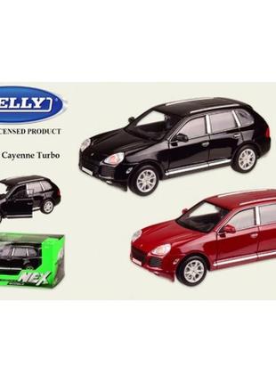 Welly машина металл 22431w 1:24 porsche cayenne turbo 2 цвета в коробке р.23х11х10см