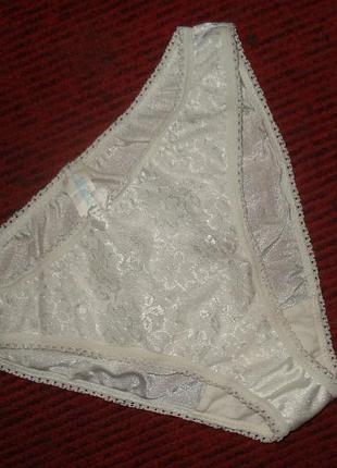 L фірмові мереживні трусики колір шампань secret possesion