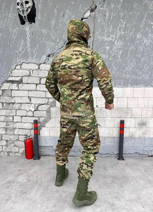 Осінній тактичний костюм софтшел мультикам 4 в 1, утеплений армійський комплект4 фото