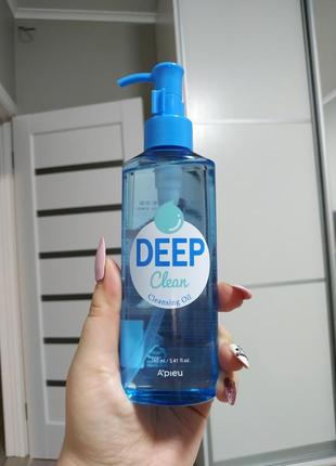 Гидрофильное масло для проблемной кожи  a'pieu deep clean cleansing oil3 фото