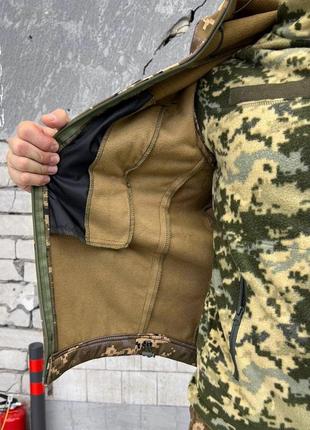 Осінній тактичний костюм софтшел gbrctkm 4 в 1, утеплений армійський комплект2 фото