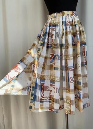 Винтаж юбка вискоза штапель