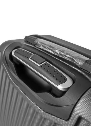 Комплект чемоданов fly 2062 набор 3 штуки, 4-колеса розовый5 фото