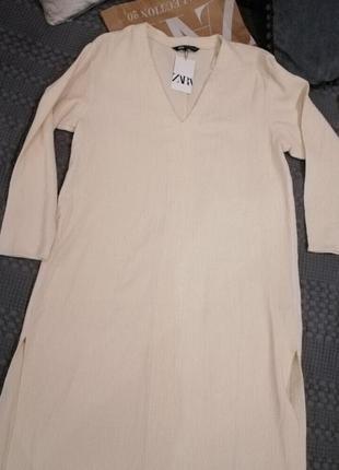 Zara сукня жіноча текстурна8 фото