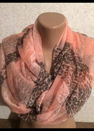 Шарф, палантин большой трикотажный